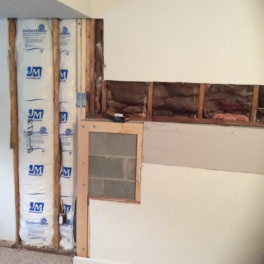 Wall insulation replacement during Odor Removal & Deodorization in Garden City